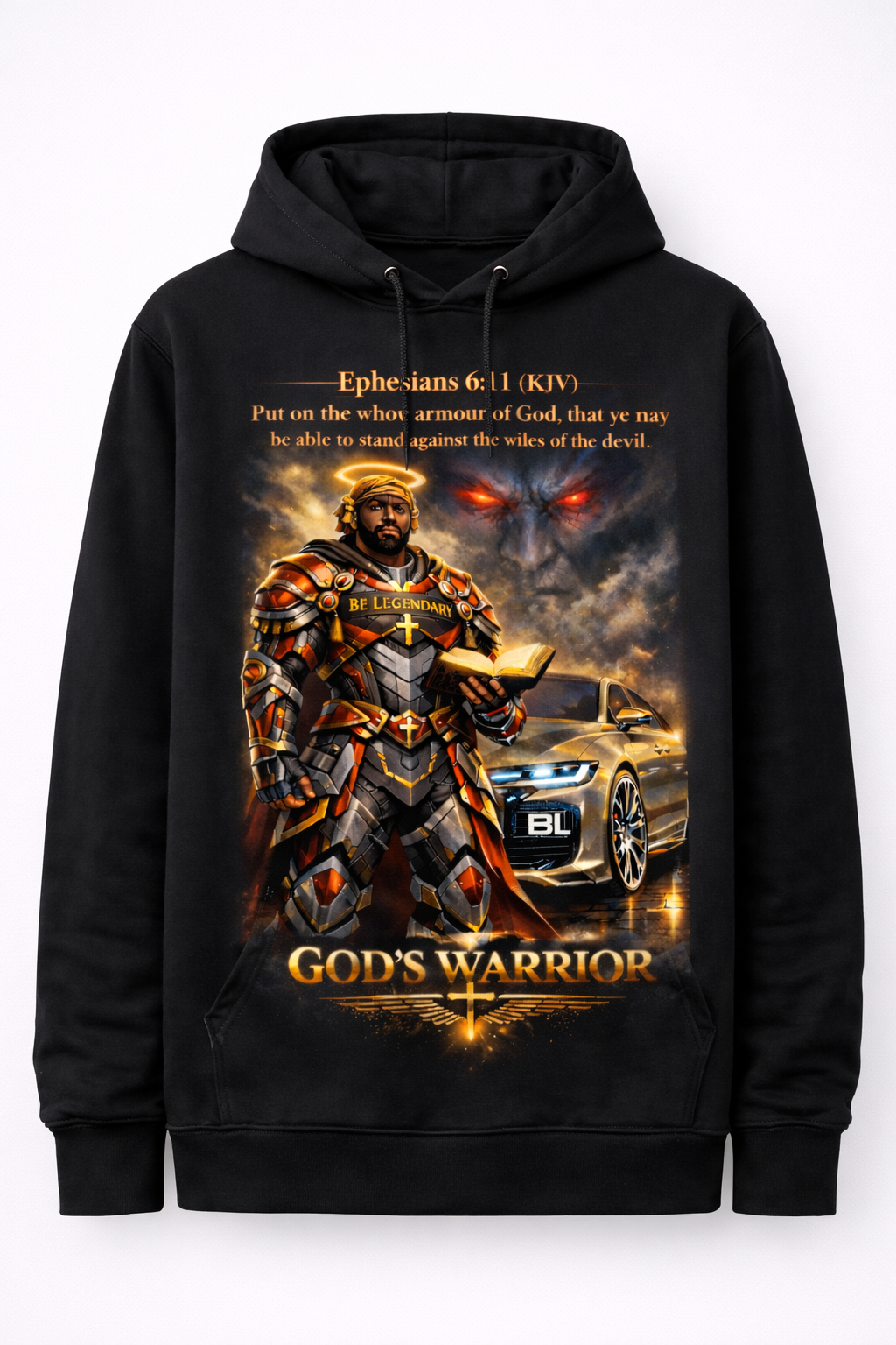 He's God's Warrior Hoodie