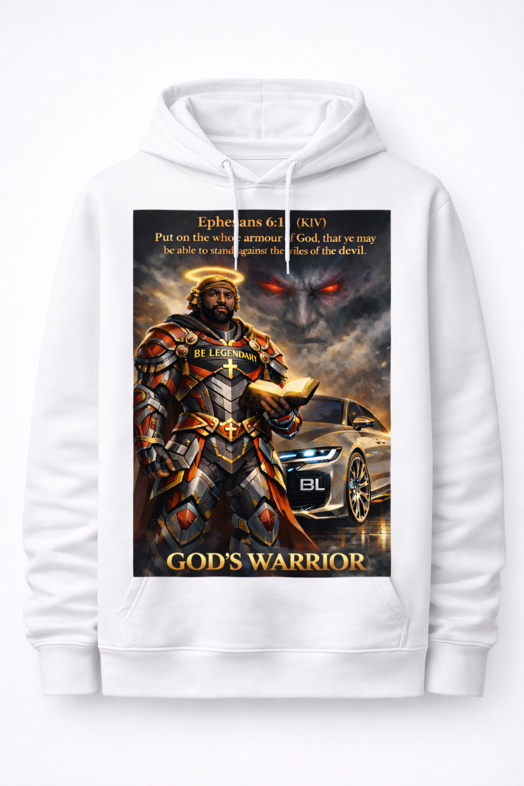 He's God's Warrior Hoodie